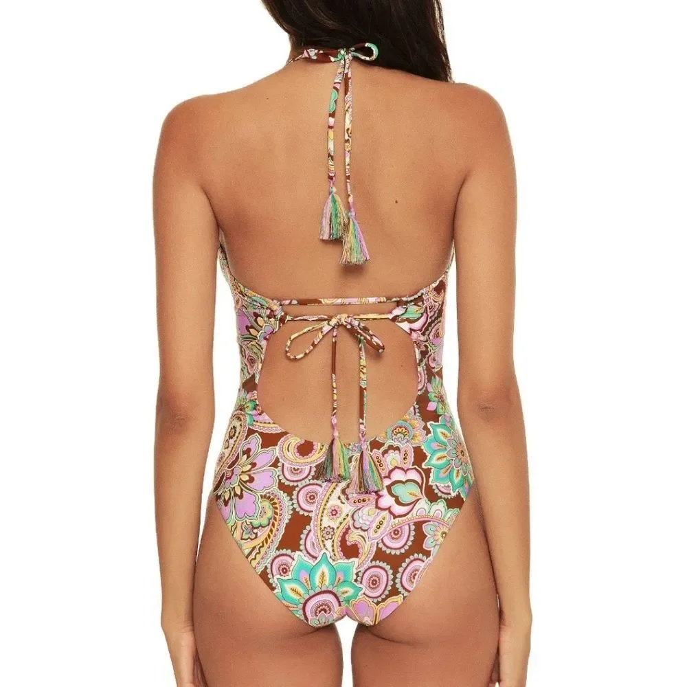 Becca Groovy Floral/Paisley One Piece Swimsuit
